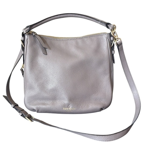 Kate Spade Cobble Hill Gray Pebble Leather Shoulder Hand Bag - Picture 1 of 15